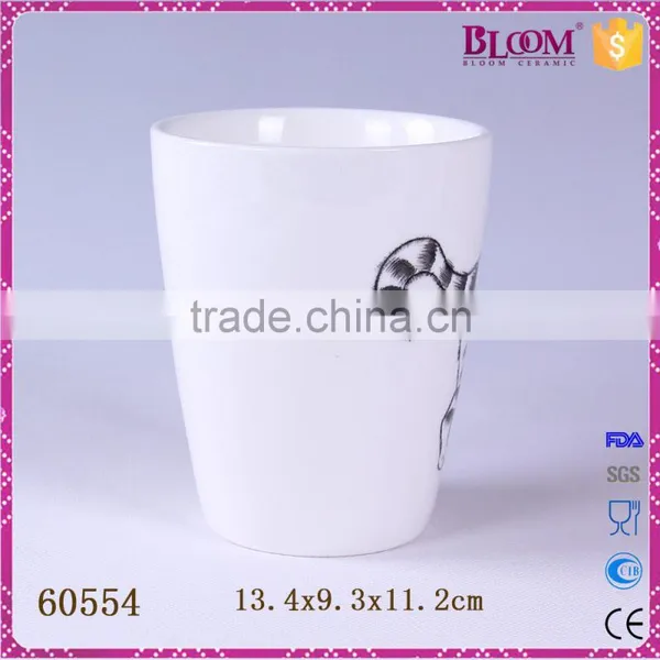 3D Hand-painted Animal Cat Shape Kids Ceramic Mugs photo-4