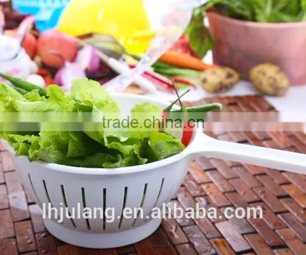 New Design Plastic Vegetable Strainer/Kitchen Plastic Strainer With Handle/plastic Colander With Handle photo-4