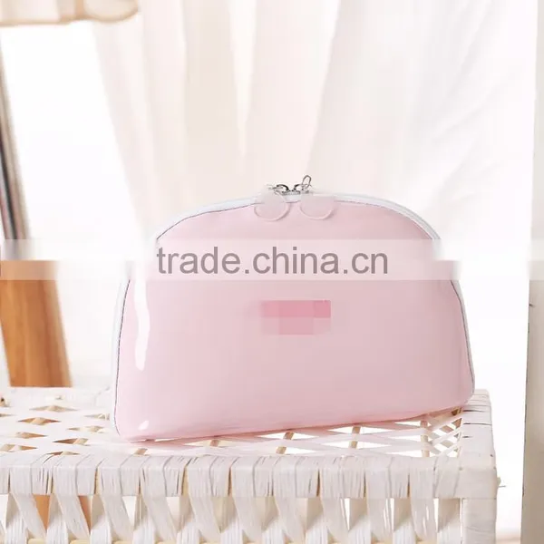 Lovely Princess Pink Carry Makeup Bags PU Cosmetic Bag Toiletry Bag photo-4
