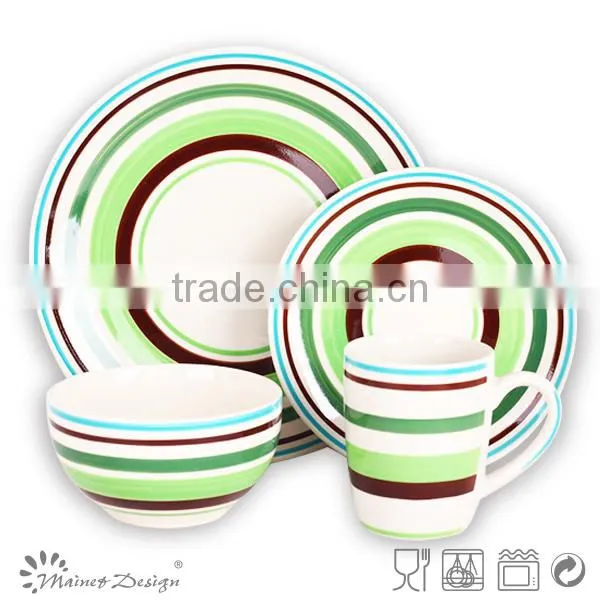18pcs Handpainted Ceramic Dinnerware photo-3