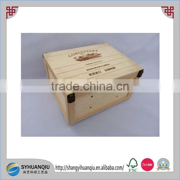 Shabby Chic 12 Bottles Wooden Wine Crate Vintage Wooden Wine Box photo-2