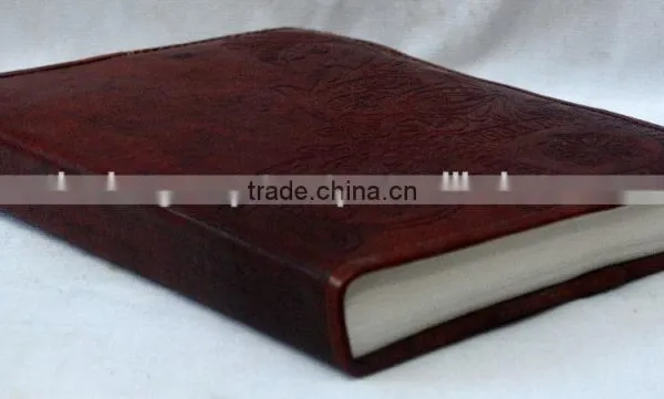 Handmade Vintage Beautiful Embossed Leather Notebook photo-3