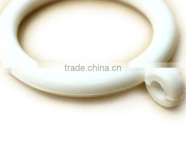 Plastic White Curtain Pole Rod Ring, ID34mm/OD46mm & ID26mm/OD33mm photo-4