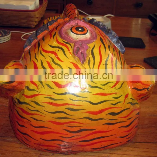Dragon Mask Wall Hanging Decor Handmade in Nepal photo-5