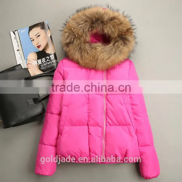 Latest Fashion Winter Short Down Jackets Woman Down Jacket Parka Winter 2016 photo-2