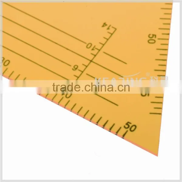 Kearing Brand Plastic Transparent Yellow Scale Ruler,economical Tailor Scale Ruler#8535B photo-5