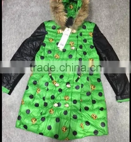 GZY Folding Down Jacket Kid Girls Winter Coat Stock Breathable Slim Model Export African Export Gunagzhou Warehouse Cheap Deli photo-3