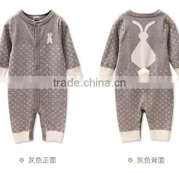 Latets Toddler Infant Baby One Piece Winter Knitted Playsuit Romper photo-3