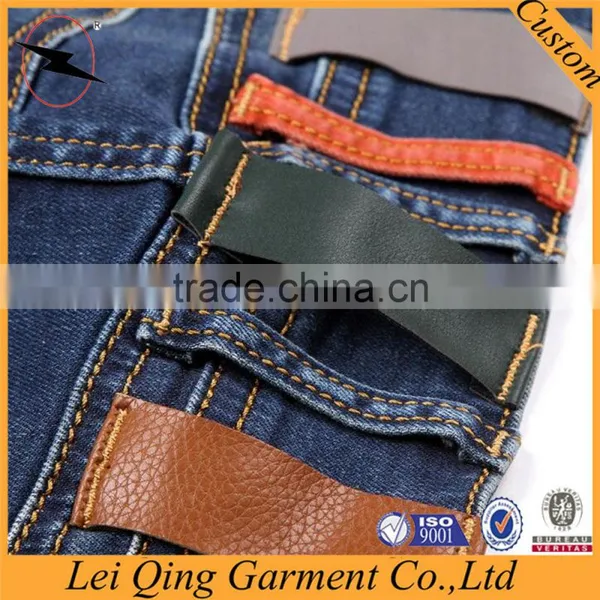 Fashion Newest Hot Sale Blue Denim Slim Fit Ladies Jeans Top Design photo-6