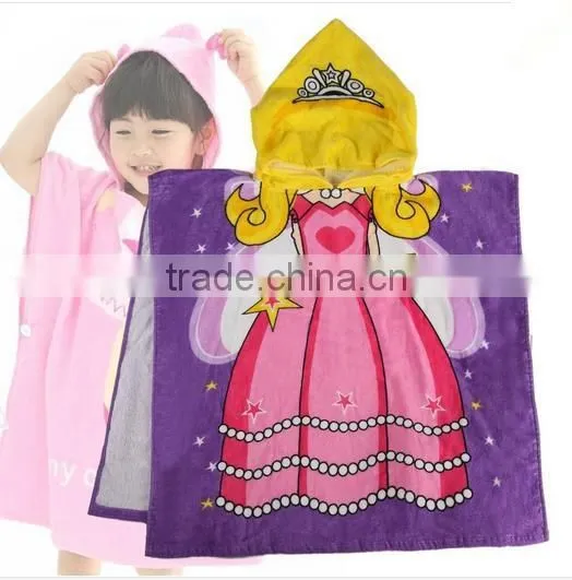 100% Cotton Printing Kids Hooded Animal Towel photo-4