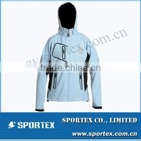 Functional Xiamen Sportex Wholesale Ladies' Softshell Jacket, Softshell Jacket for Ladies, Ladies Softshell Jacket OEM#YC13048 photo-1