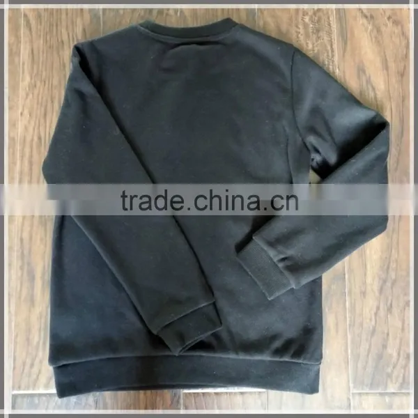 Women's Black Hoodies & Sweatshirts, Fashion Pull Over Sweatshirt, Women Hoodies Without Hood photo-4