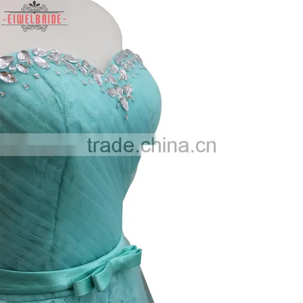 China OEM Supply Sweetheart A Line Green Wedding Dress photo-2
