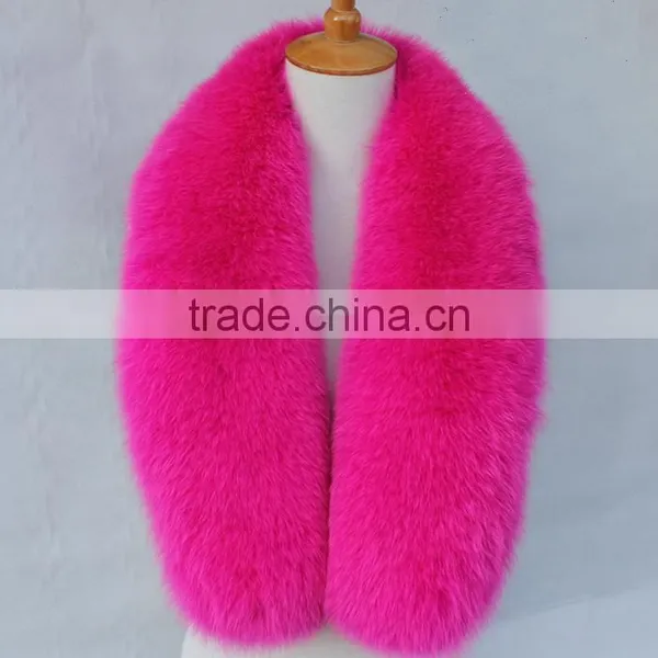 Myfur Natural Large Fox Fur Collar / Fur Trim for Winter Coat/Parka photo-2