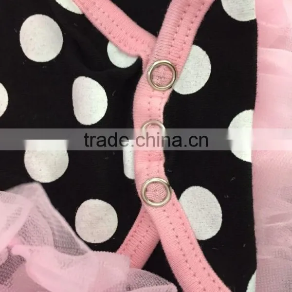 2015 New Black Dots Baby Romper Tutu Romper Dress Yiwu Yawoo Garments Factory photo-3