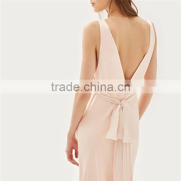 2017 Summer Hot Sale Embroidered Applique Long Prom Dress for Ladies photo-5