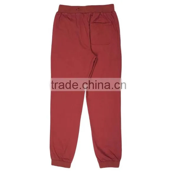 Factory Price 100% Cotton Twill Fabric Elastic Waist Mens Harem Pants With Exquisite Plastic Zipper photo-3