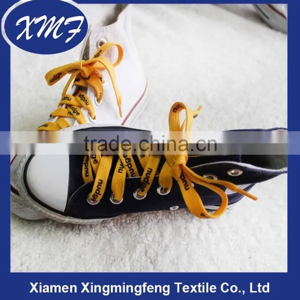 Wholesale Custom Logo Polyester Flat Shoelace With Plastic Tips photo-3