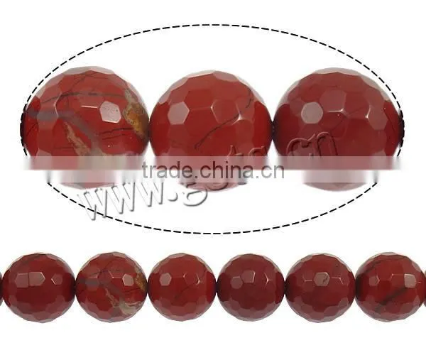 Wholesale 5mm Round Faceted Red Jasper Beads photo-2