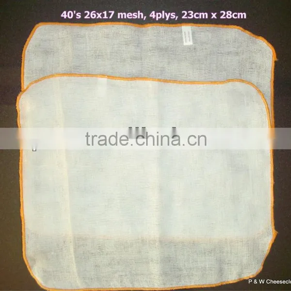 100% Cotton Gauze Cheese Cloth Face Cleaning Cloth 4layers 23cm x 28cm photo-2