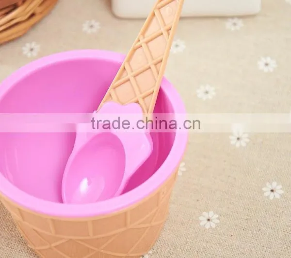 200ml Environmental Colorful Ice Cream Plastic Cup photo-2