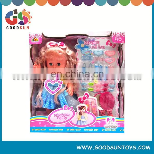 Hot Selling Interesting 16" Doll Toys Plastic Dolls With Hairdressing Set Wholesale photo-2
