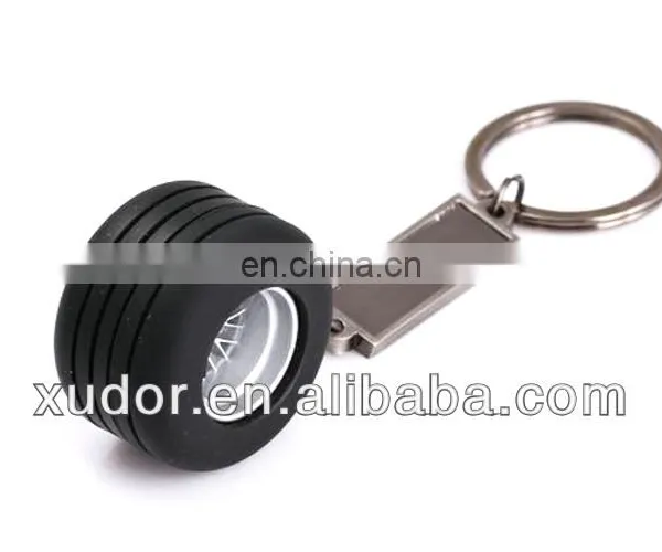 Rubber and Metal Keychain, Auto Parts Keychain, Tyre Keychain photo-3