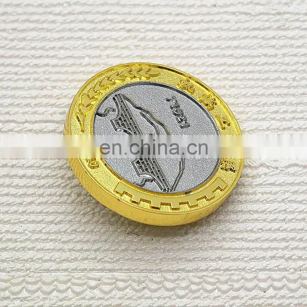 Elegant Double Metal Colors Plating Chinese Coins for Sale photo-4