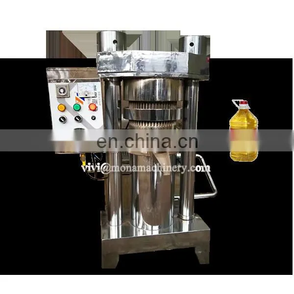 Hydraulic Electric Walnut Oil Presser Cold Sesame Cocoa Butter Press Equipment photo-2
