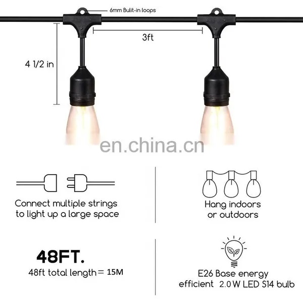 LED String Lights Waterproof Outdoor Festival Decorative Light Guirlande Lumineuse Led Fairy Light photo-2