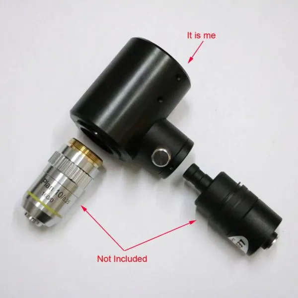 Monocular Coaxial Illuminated Digital Microscope Adapter Interface 26mm 20.23mm Half Reflection Half Transmission Lens Adapter photo-4