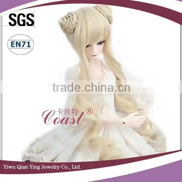 Latest Classic Beauty Platinum Blonde Curly Baby Doll Hair Wigs photo-2