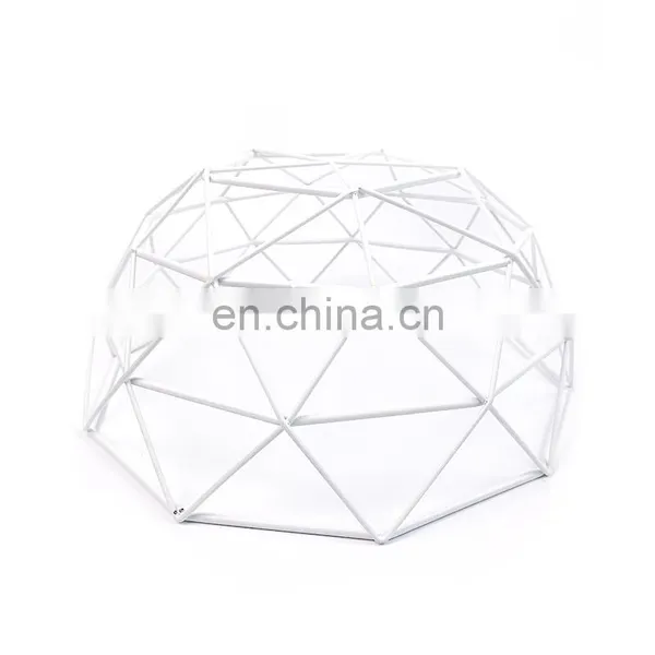 Nordic Christmas Countertop Steel Fruit Basket Bowl Stand 2 Tier Decorative Metal Fruits Storage Basket photo-5