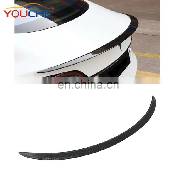 Carbon Fiber Rear Spoiler Trunk Wing for Tesla Model 3 2017-2019