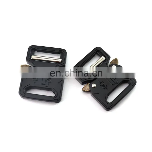 Fashion Design Exquisite Appearance Custom Logo Durable Zinc Alloy Side Release Buckle For Men Belts photo-2