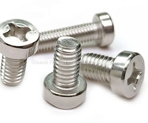 Anti Corrosion SS Cross Recessed Screw , Fully Threaded Cheese Head Screw photo-3