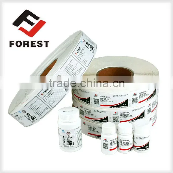 Clear Drug Label,drug Bottle Label Printing, Membrane Label photo-6