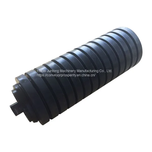 DIN Belt Conveyor Q235 Carbon Steel Impact Roller for Salt Mining photo-3