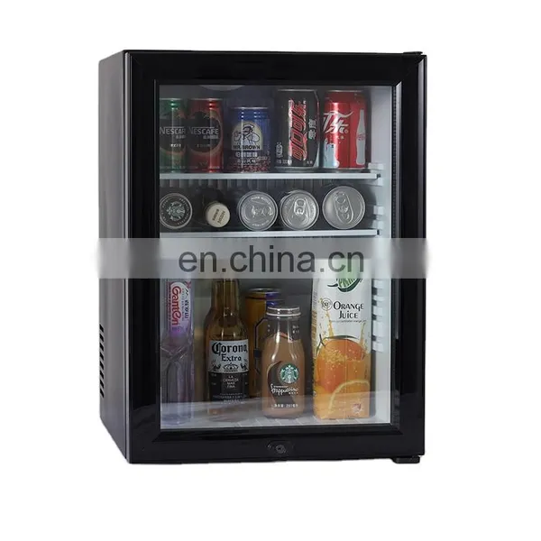 Wholesale Cheap Hotel Retro Electric Single Glass Door Fridge Beer Wine Freezers Small Mini Refrigerator With Lock