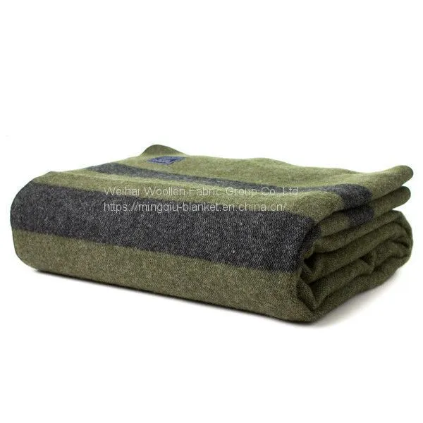 High Quality 100%wool Military Blanket/Army Blanket photo-5