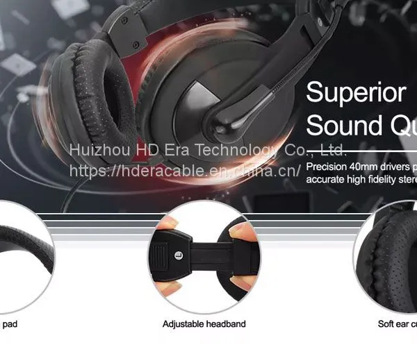 3.5mm Headset Noise Canceling Headphones Business Headphones For The Office HD803 photo-5