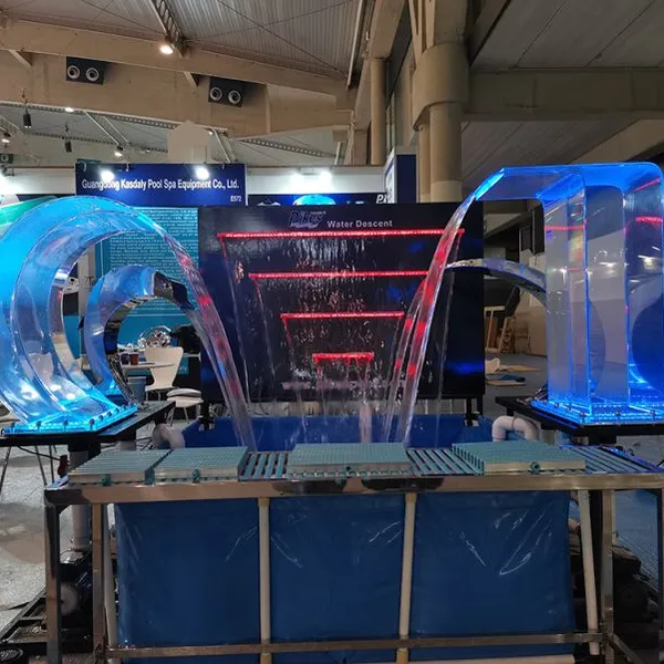 Multiple Color LED Light Acrylic Transparent Waterfall For Decoration photo-6