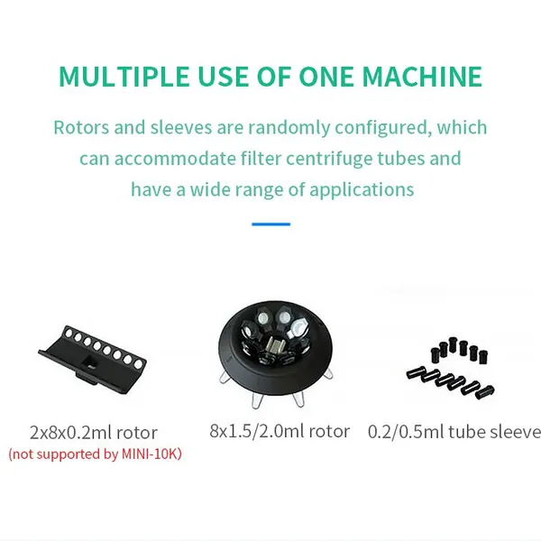 Tuohe Handheld Centrifuge MINI-10K Laboratory Centrifuge Equipment With a Rotational Speed of 10,000 Rpm photo-3