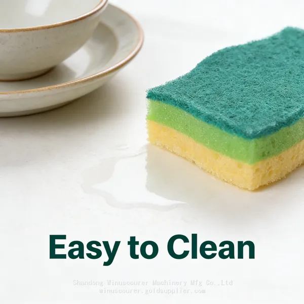 Extra Absorbent Cellulose Sponge Powerful Grease Cutting Dishwashing Pad photo-2