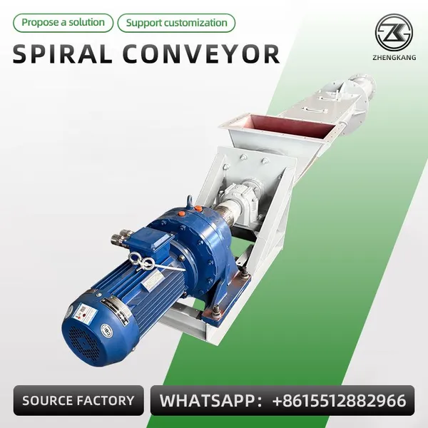 Stainless Steel Screw Conveyor Industrial Auger Conveyor For Dust Coal Ash Cement photo-3