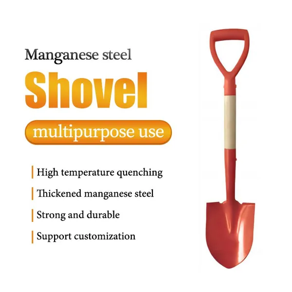  Ghana Square Point Shovel Y Shape Soft Grip Carbon Steel Blade photo-2