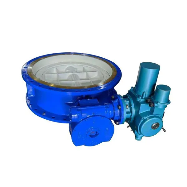 Manufacturer Direct Sales Electric Double Eccentric Flange Butterfly Valve Soft Seal Butterfly Valve photo-4
