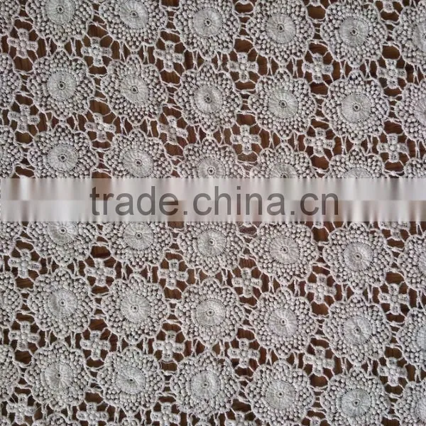 2016 Chemical Lace Cotton Fabric Lace Dress Designs Wholesale photo-4