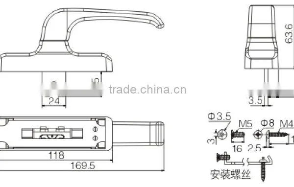Window Handle JW9023 photo-2