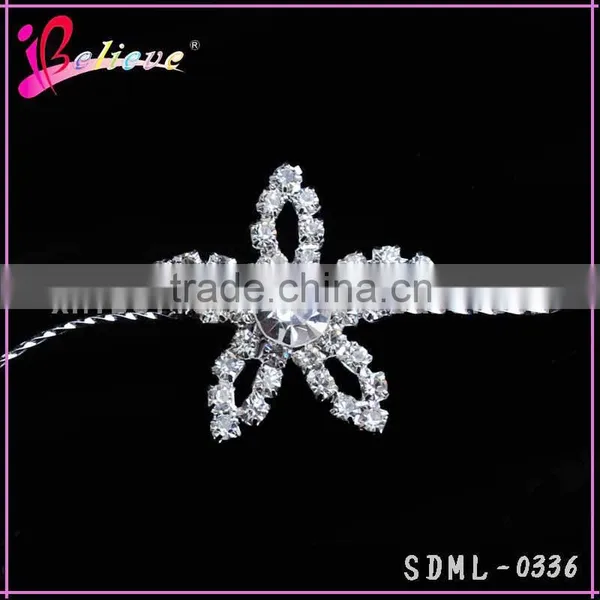 Chinese Products Wholesale Headband,clear Rhinestone Flower Headband,metal Headband photo-4